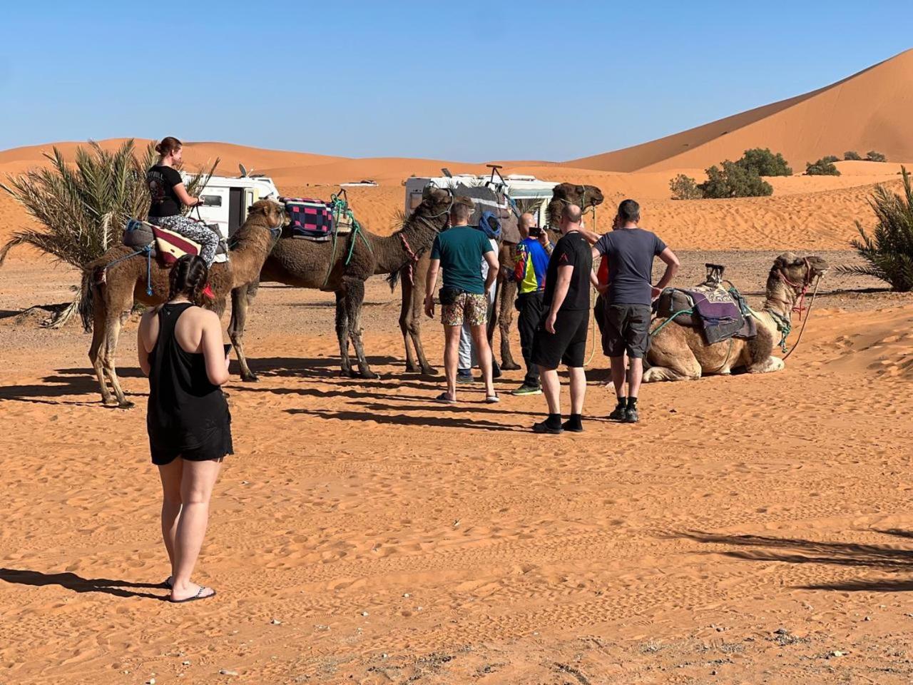 Hotel Camping Les Roses Des Dunes & Piscine Merzouga Buitenkant foto